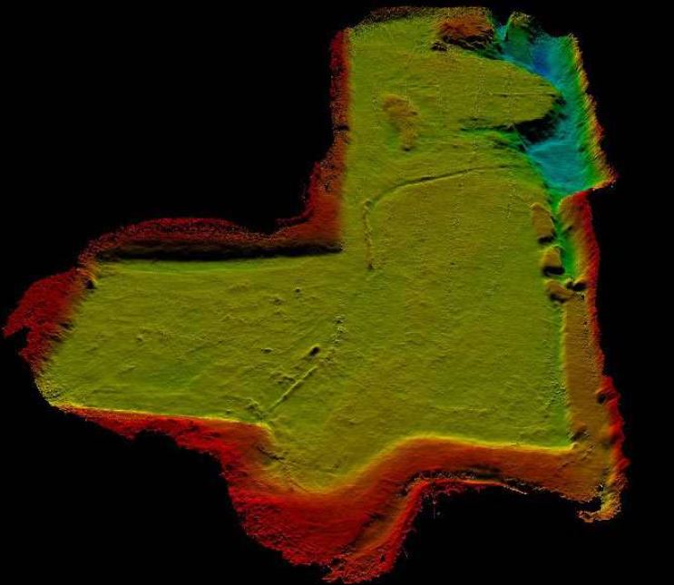 Shallow Inland Water Bathymetry Using the Kongsberg GeoAcoustics GeoSwath System Fitted to an USV depth map