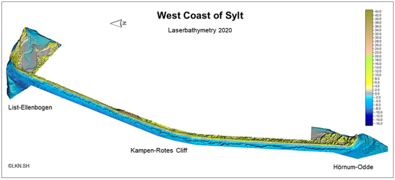 Surveying the Challenging Coast of Sylt Using a High-Density Airborne Lidar Sensor bathymetric graph