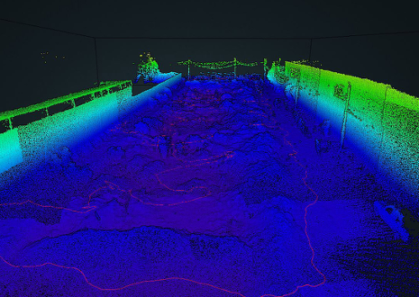 Handheld Laser Scanner Enables Quick and Accurate Estimation and Modeling of Waste Quantities pointcloud