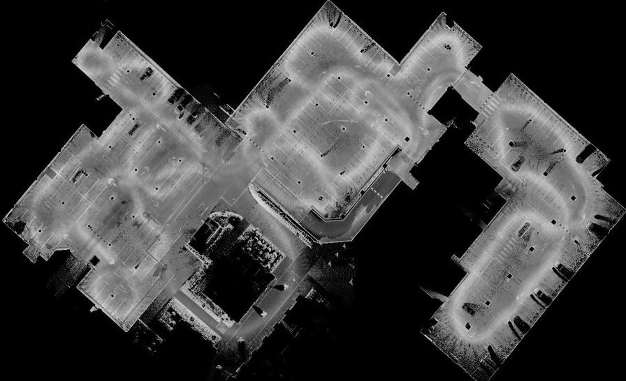 Using Mobile Mapping and Airborn Lidar Scanning to Create Digital Twins City AlphaUni backpack Point Cloud