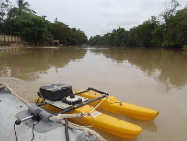 Discharge Monitoring in a Tidally Affected River with the SonTek SL USV