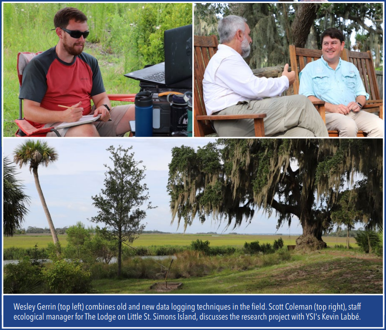 ADCP Helps Gather Tidal Current Data on Little St. Simons Island researchers analyze data