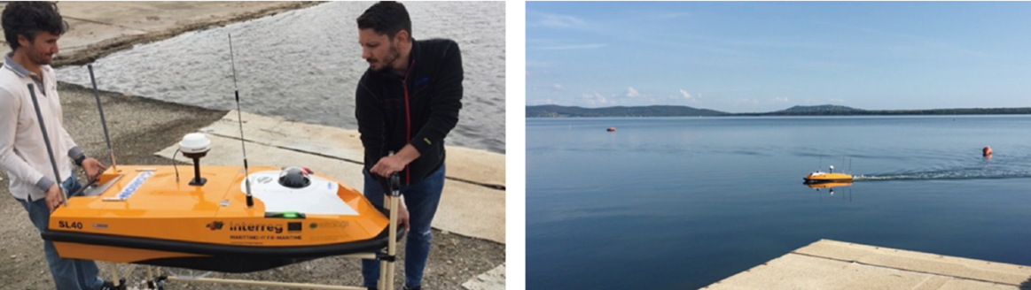 Water Quality Monitoring in Orbetello Lagoon Using OceanAlpha USV 4