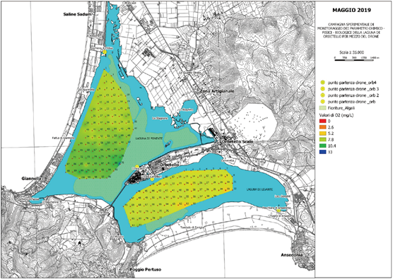 Water Quality Monitoring in Orbetello Lagoon Using OceanAlpha USV 8