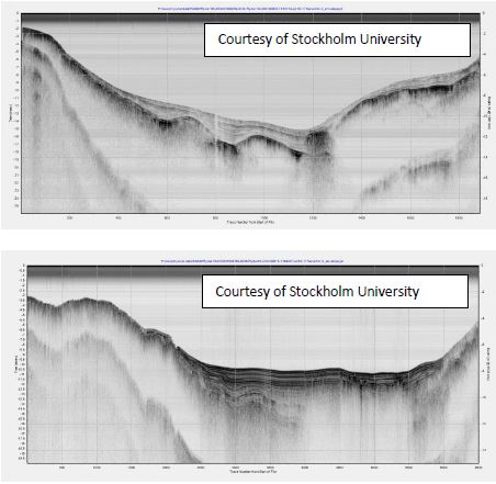 Seabed Layer Imaging With A Sub-Bottom Profiler data examples
