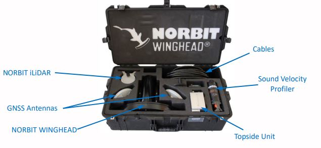 Combined Multibeam and Lidar Survey Using NORBIT WINGHEAD contains