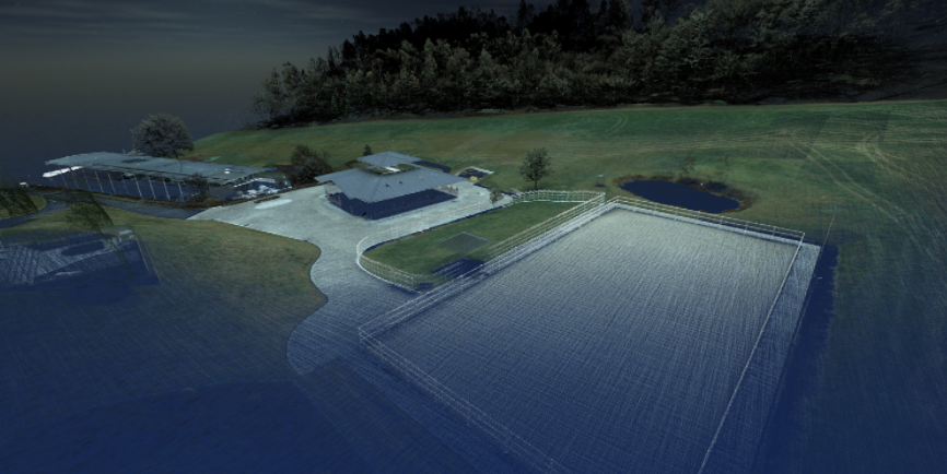 Direct Georeferencing Solution Delivers High-Accuracy Post-Processed Surveying Data office building point cloud