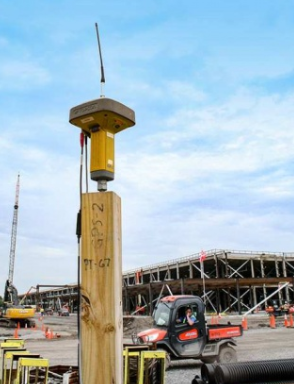 Construction Project Benefits From Highly Accurate GNSS Receivers GNSS Receiver