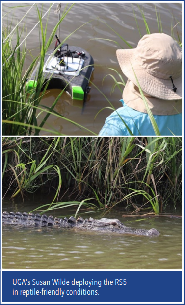 ADCP Helps Gather Tidal Current Data on Little St. Simons Island usv and crocodile
