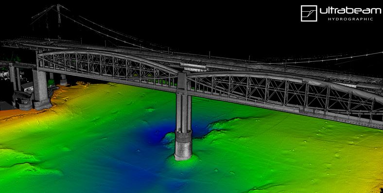 Creating an Autonomous Marine Survey Vehicle to Find River Crossing Points bridge point cloud