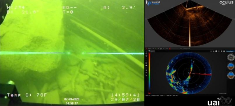ISS360 Imaging Sonar Provides ROV with 360 Degree View sight