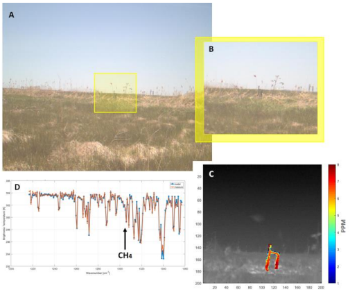 Measuring Methane Landfill Emissions Using Thermal Infrared Hyperspectral Imaging Visible image captured