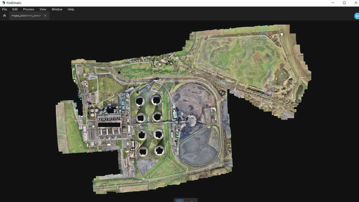 Mapping Abandoned Power Plant Using UAV Photogrammetry point cloud