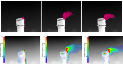 Measuring Methane Landfill Emissions Using Thermal Infrared Hyperspectral Imaging Sequence of 3 consecutive measurements